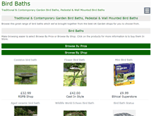 Tablet Screenshot of bird-baths.co.uk